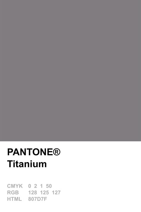 Pantone 2015 Titanium Inspiration Color Palettes, Gray Things, Pantone 2015, Pantone Color Chart, Pantone Swatches, Interior Paint Colors Schemes, Pantone Palette, Pantone Colour Palettes, Decoration Painting