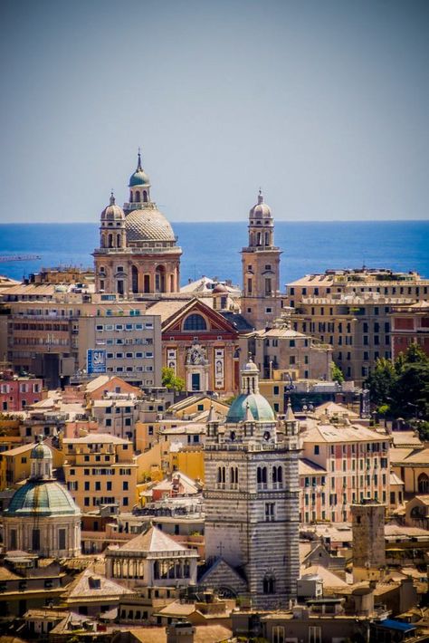 *🇮🇹 Colorful Mediterranean city by the sea (Genova, Italy) by Thomas Fodor 🏙 Genova Italy, Genoa Italy, Magic Places, City By The Sea, Places In Italy, Visit Italy, Italy Vacation, Genoa, Places Around The World