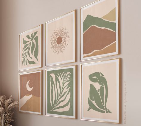 Poster Wall Art Printable Set of 6 Boho Gallery Wall Bedroom Wall Decor, Neutral Gallery Wall Beige And Sage Green Earth Tones Downloadable Earthy Pictures For Wall Collage, Light Brown Bedrooms, Brown Bedroom Decor, Neutral Gallery Wall, Wall Decor Neutral, Casterly Rock, Cedar House, Taupe Walls, Bedroom Theme