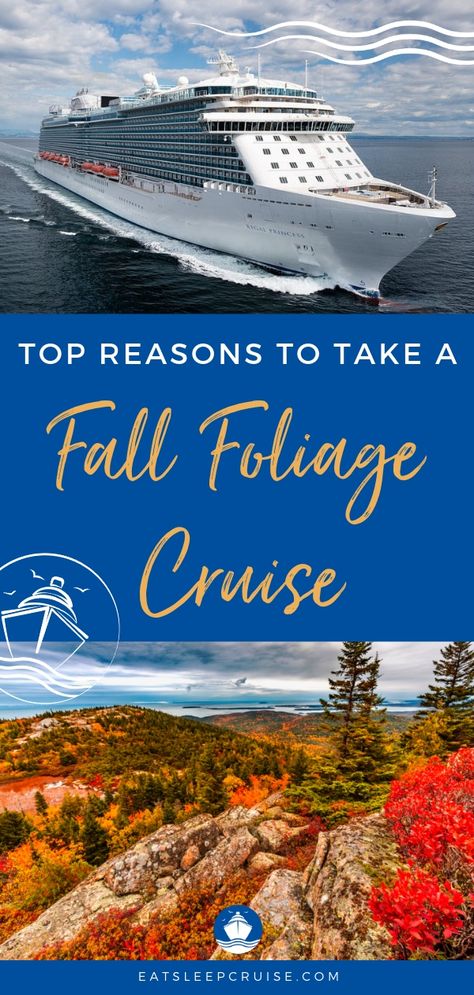 Top 10 Reasons to Take a Fall Foliage Cruise in 2019 | EatSleepCruise.com #cruise #NewEngland #FallFoliage #CruiseTips #eatsleepcruise #thingstodo Canada Cruise, Cruise Ideas, Cruise Pictures, Cruise Essentials, Bahamas Vacation, Cruise Planning, Cruise Excursions, Bahamas Cruise, New England Travel