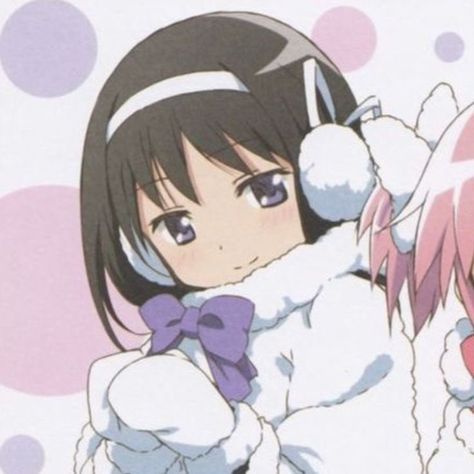 Madoka And Homura Matching Icons, Mahō Shōjo Madoka Magica, Duos Icons, Mahō Shōjo, Puella Magi Madoka Magica, Art Style Inspiration, Madoka Magica, Cute Profile Pictures, Matching Profile Pictures