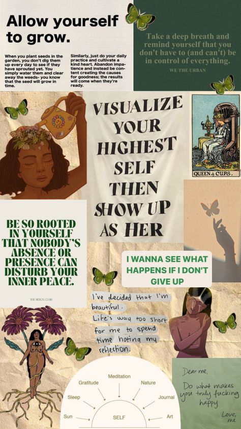 Spiritual Baddie era✨ #quotes #mindset #vibes #selflove #selfimprovement #selfloveaesthetic #spirituality #growth #growthmindset #inspiration #selfloveclub #growing #visionboard Spiritual Awakening Vision Board, Mental Growth Vision Board, Spiritual Baddie Aesthetic Wallpaper, Black Women Spirituality Aesthetic, Spiritual Growth Aesthetic, Spiritual Baddie Aesthetic, Self Growth Aesthetic, Hair Growth Affirmations Aesthetic, Spiritual Growth Vision Board