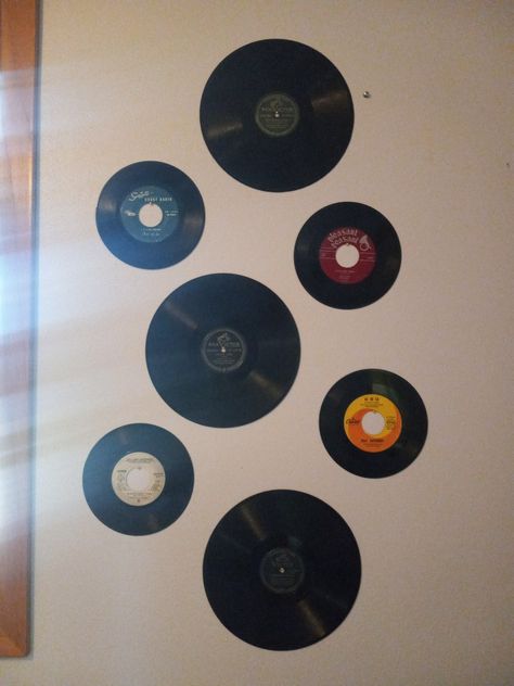 Record On Wall, Vinyl Record Decor, Record Decor, Record Organizer, Record Wall Art, Record Wall, Room Redesign, Room Posters, Dream Room