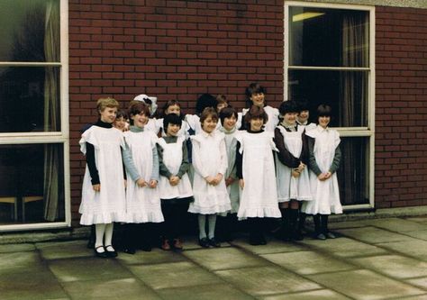 Victorian school pinafores for girls | Girls dressed in Victorian Uniforms | Page 1 | Halton Victorian School Uniform, Victorian Girl Dress, School Pinafore, Victorian School, Girls Pinafore, Vintage Childrens Clothing, Outfits Baggy, School Children, Indie Fashion