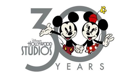 Sneak Peek: Disney's Hollywood Studios 30th Anniversary Logo | the disney food blog Disney Anniversary, Cartoon Drawings Of People, Cartoon Drawings Disney, Diy Disney Shirts, Disney Gif, Anniversary Logo, Womens Disney Shirts, Hollywood Studios Disney, Disney Holiday