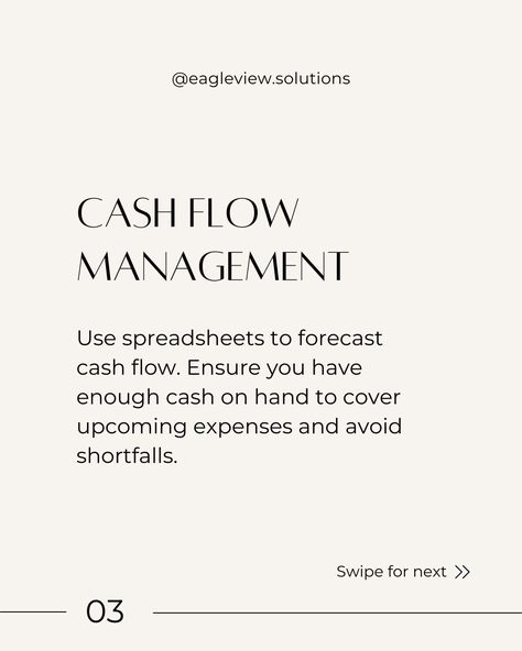 Spreadsheets are powerful tools that can help streamline your financial management. Here are five ways to make the most of them. Swipe to learn more. Found this helpful? Share it and save it for later! DM me if you are interested in having me design a spreadsheet tailored for your business! . . . #Excel #Spreadsheet #VirtualBookkeeping #RemoteBookkeeper #BookkeepingPro #Bookkeeper #BookkeepingTips #Accounting #Bookkeeping #CloudBookkeeping #BusinessOwner #EntrepreneurLife #Entrepreneurs... Accounting Bookkeeping, Bookkeeping Tips, Me Design, Bookkeeping Services, Financial Management, Cash Flow, Business Owner, Dm Me, Accounting