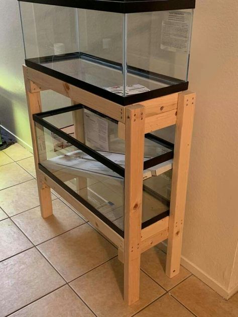 Fish Tank Stands Ideas, Diy Terrarium Stand, Fish Aquarium Stand Ideas, Reptile Tank Stand Diy, Fish Tank Stand Ideas Diy, Tank Stand Ideas, Fish Tank Stand Ideas, Aquarium Stand Diy, Diy Fish Tank Stand