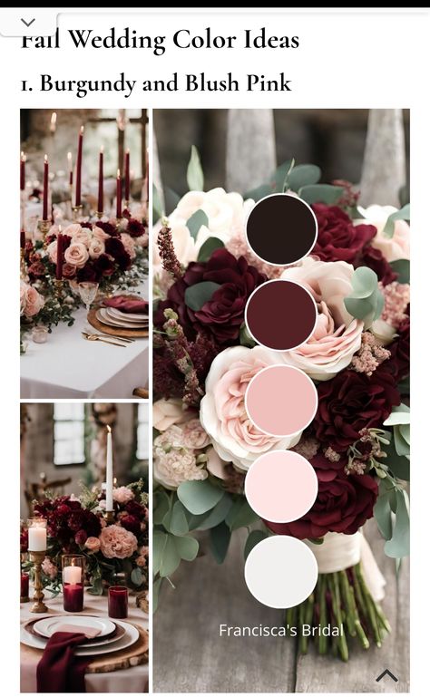 Burgundy Blush And Silver Wedding, Maroon And Dusty Pink Wedding, Wedding Color Schemes Burgundy And Blush, Cranberry And Blush Wedding, Dark Mauve Wedding Color Pallets, Wine And Blush Wedding, Maroon And Pink Wedding, Burgundy And Dusty Rose Wedding, Maroon And Blush Wedding