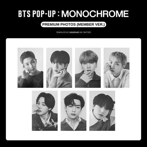 Bts Monochrome, Bts Party, Bts Video, Premium Photo, Bts Taehyung, K Dramas, Bangtan Sonyeondan, Photo Cards, Pop Up