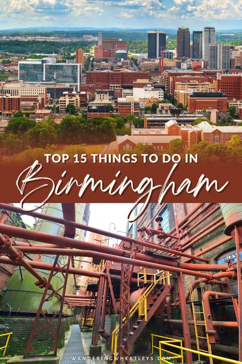 15 Best Things to Do in Birmingham Alabama! Are you planning a trip to Alabama? In this Birmingham travel guide you'll find the best activities, museums, and top Birmingham attractions! | Alabama travel | things to do in Alabama | Birmingham museums | Birmingham activities | where to eat in Birmingham | outdoor attractions in Alabama | places in Birmingham | places to visit in Alabama | USA travel | Alabama attractions | Alabama activities | places in Alabama | #Birmingham #Alabama #travelguide Places To Visit In Alabama, Things To Do In Alabama, Alabama Vacation, Southern Travel, Alabama Travel, North America Travel Destinations, Travel Things, Take A Chance, Usa Travel Guide