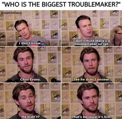 Avengers Cast, Univers Dc, Funny Marvel Memes, Marvel Images, Marvel Avengers Movies, Marvel Avengers Funny, Dc Memes, Avengers Memes, Marvel Actors