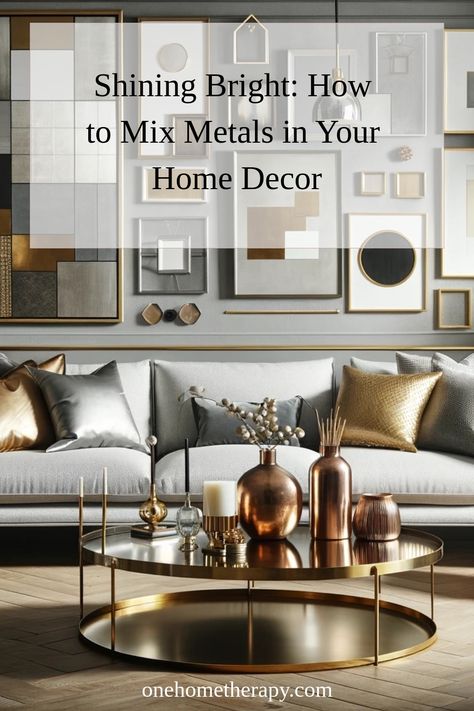 ✨ Shining Bright: Master the Art of Mixing Metals in Your Home Decor ✨   Ready to elevate your home decor? Discover the secrets to blending gold, silver, and bronze with flawless style! 🌟 Click to learn how to create a stunning, cohesive look that dazzles every room. Tips, tricks, and inspiring examples await you in our latest blog post. Don't miss out—transform your space today! 👉 Read more now!  #HomeDecor #InteriorDesign #MixingMetals #StylishLiving #HomeInspiration #DecorIdeas Mixed Metal Living Room, Mixed Metals Living Room, Mixing Gold And Silver Decor, How To Mix Metals In Home, Metal Living Room, Expensive Decor, Summer Living Room, Mixing Metals, Room Tips