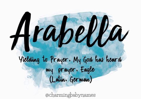 Arabella | @charmingbabynames Arabella Name Meaning, Arabella Meaning, Arabella Name, Southern Baby Names, Southern Baby, Unisex Baby Names, Traditional Names