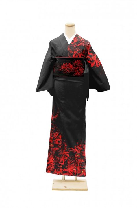 tanuki kimono Black Kimono Outfit, Spider Lilies, Kimono Outfits, Spider Lily, Kimono Outfit, Kimono Design, Black Kimono, Androgynous Fashion, Fashion Inspiration Design