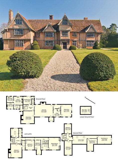 English Mansion Floor Plan, English Estate Floor Plans, Tudor Mansion Floor Plans, English Manor Floor Plan, British House Plans, Plan Interior Design, Manor House Plans, Manor Floor Plan, Castle Floor Plan