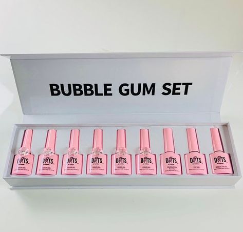 BUBBLE GUM SET Gel Nail Polish#Nail #nailcolor #nailpolish Gel Polish Collection, Eco Friendly Nail Polish, Nail Polish Box, Gel Polish Brands, Nail Polish Gift, Gel Colors, Nail Drills, Nail Polish Kits, Nail Stuff