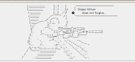 Ascii Tattoo, Text Mode, Moe Art, 2000s Anime, Ascii Art, Text Symbols, Header Banner, Cat Icon, Text Art