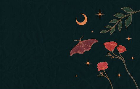 Witchcraft Wallpaper Laptop, Moth Wallpaper Desktop, Laptop Wallpaper Witchy, Whimsigoth Macbook Wallpaper, Moody Desktop Wallpaper, Celestial Wallpaper Desktop, Witchy Cover Photos Facebook, Witchy Desktop Wallpaper Hd 1080p, Moon Aesthetic Wallpaper Desktop