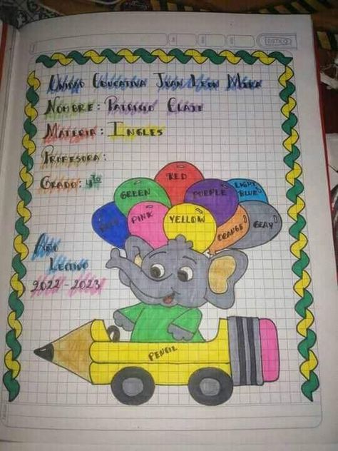 Register Decoration Ideas School, Attendance Register Decoration Ideas, Register Decoration, Attendance Register, Drawing Pictures For Kids, Fun Worksheets For Kids, File Decoration Ideas, Creative Clips Clipart, School Kids Crafts