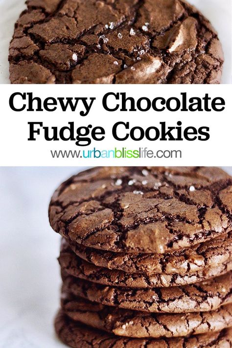 Chocolate Chewies Recipe, Chewy Chocolate Brownie Cookies, Gooey Chocolate Fudge Cookies, Easy Christmas Cookies Chocolate, Chocolate Chewy Cookies Recipe, Chocolate Fudge Cookies Chewy, Chewy Chocolate Supreme Cookies Recipe, Gooey Chocolate Cookies, Fudge Chocolate Cookies