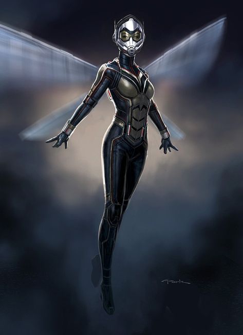 ArtStation - Wasp, Andy Park Vespa Marvel, Tomb Raider Comics, Marvel Wasp, Captain Marvel Costume, Marvel Concept Art, Andy Park, The Wasp, Ms Marvel, Art Life