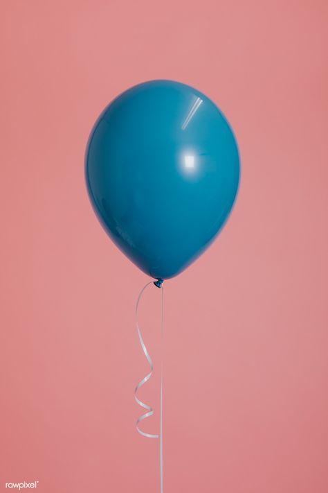 Blue single balloon with a string | premium image by rawpixel.com / Felix Octopus Art Project, Hbd Card, Vintage Balloons, Balloon Photography, Single Balloon, Anniversary Background, Black And White Balloons, Background Pastel, Balloons Photography