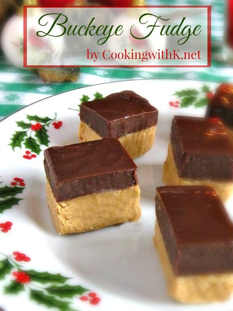 Buckeye Fudge Buckeye Fudge, Fantastic Fudge, Cookies And Cream Fudge, Fudge Flavors, Christmas Sweet Treats, Candied Sweet Potatoes, Fudge Recipes Easy, Powder Sugar, Southern Kitchen