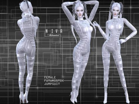 NIVA female futuristic jumpsuit is available for everyday, formal and party.Found in TSR Category 'Sims 4 Female Everyday' Sims 4 Cc Sci Fi Clothes, Sims 4 Sci Fi Clothes, Sims 4 Futuristic Cc Clothes, Ts4 Alien Clothes Cc, Sims 4 Alien Antenna Cc, Sims4 Alien Cc, Sims 4 Cc Alien Clothes, Ts4 Alien Cc, Alien Sims 4