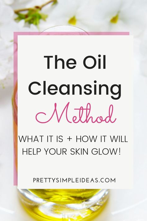 How To Cleanse Face At Home, Facial Cleansing Oil Recipe, Oil Cleansing Method Recipe, Cleansing Oil Recipe, At Home Facials, Diy Cleansing Oil, Diy Oil Cleanser, Home Facials, Skincare Routine For Oily Skin