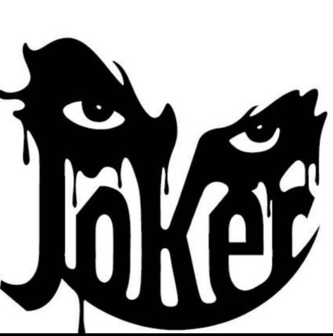 joker Joker Stencil Art, Joker Tattoo Stencil, Joker Silhouette, Joker Stencil, Joker Art Drawing, Kartu Tarot, Batman Decor, Silhouette Disney, Batman Tattoo