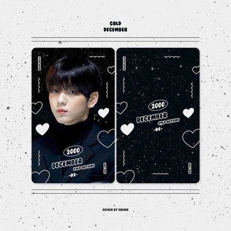 Kpop Card Design, Photocard Design Ideas, Photocard Back Design, Photocard Design, Card Des, Photocard Ideas, Pc Design, Kpop Design, Artsy Aesthetic