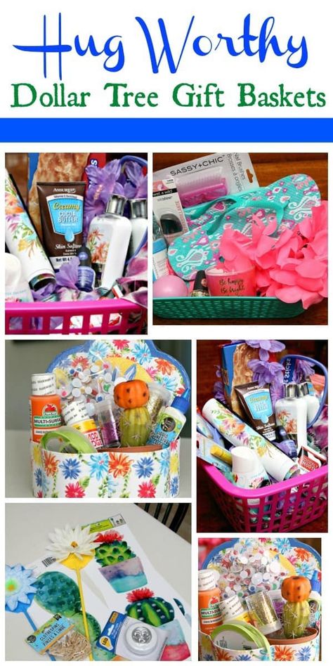 Dollar Tree Gift Baskets make everyone happy #dollartree #crafts #giftbasket #mothersday #gift Dollar Tree Gift Basket Ideas, Dollar Tree Gift Basket, Diy Dollar Tree Gifts, Dollar Store Gifts, Gift Baskets Diy, Making A Gift Basket, Creative Gift Baskets, Dollar Tree Gifts, Gift Baskets Ideas