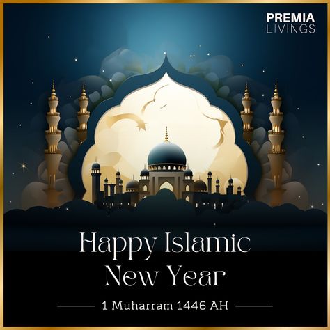 “🌟 Wishing you a blessed and prosperous Islamic New Year! As we welcome Hijri 1446, let’s embrace the new year with faith, hope, and gratitude. #HappyIslamicNewYear #Hijri1446 #PeaceAndProsperity #FaithAndHope” #premialivings #premialivingsrealestate New Years Islamic Quotes, New Islamic Year Wishes, Islamic New Year 1446, Islamic New Year Poster, Islamic New Year Images, Happy Islamic New Year, Islamic New Year, Faith Hope, Gratitude