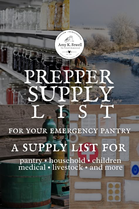 Pantry Prepping Emergency Preparedness, Prepper Medical Supplies, Pantry Stockpile List, Prepper List Stockpile, Prepper Storage Room, Prepped Pantry List, Best Prepper Food List, Basic Prepping Supplies, Emergency Prep List