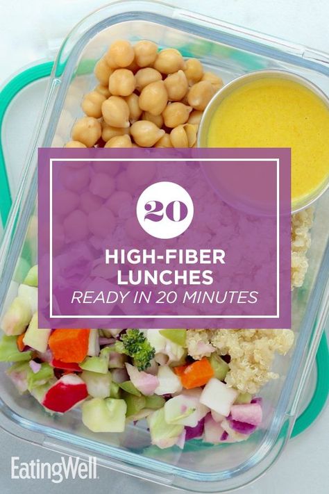 High Fiber Lunch Box Ideas, High Fiber Lunches On The Go, High Fiber Recipes Lunch, High Fibre Lunch Ideas, High Fibre Diet Plans, High Fiber Cold Lunch, Losing Weight With Fiber, High Fiber Lunch Meal Prep, High Fiber Lunch Ideas For Work