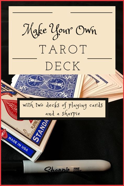 How To Make A Tarot Deck, How To Use A Deck Of Cards As Tarot, Making A Tarot Deck, Home Made Tarot Cards, How To Make Your Own Tarot Deck, Make Your Own Tarot Deck, Making Your Own Tarot Cards, Homemade Tarot Cards Ideas, How To Make Your Own Tarot Cards