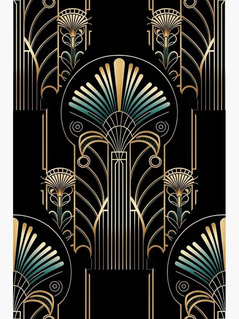 Nautical Art Deco, Art Deco Images, Speak Easy Theme, 1920s Art Deco Aesthetic, Art Deco Pattern Geometric Design, Art Deco Pattern Geometric, Art Deco Ocean, Dark Art Deco, Teal Art Deco