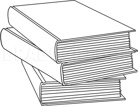 How To Draw Books, Linoleum Printmaking, Draw Books, Book Shape, Bookshelf Art, How To Draw Steps, Bird Sketch, Fashion Drawing Tutorial, Book Drawing