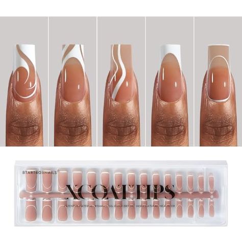 Manicure Steps, Best Press On Nails, French Tip Press On Nails, Soft Gel Nails, Short Coffin, Gel Nail Tips, Short Coffin Nails, Basic Nails, Gel Tips