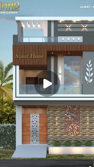 Elevation Designs For House G+1, Elevation Design, House Elevation, Home Designs, Sweet Home, House Design, On Instagram, Quick Saves, Instagram