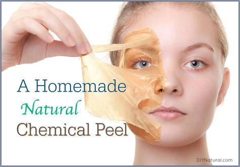 A Natural and Homemade Chemical Peel Recipe Diy Facial Peel, Diy Chemical Peel, Chemical Face Peel, Natural Aging Skin Care, Face Peel Mask, Kat Diy, Mask At Home, Face Peel, Chemical Peels