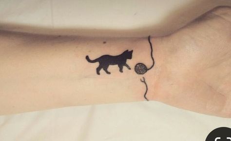 Cat Tattoo Simple, Dream Catcher Tattoo Design, Black Cat Tattoos, Cat Tattoos, Cat Tattoo Designs, Mermaid Tattoos, Wrist Tattoos For Women, Tattoos Gallery, Best Cat