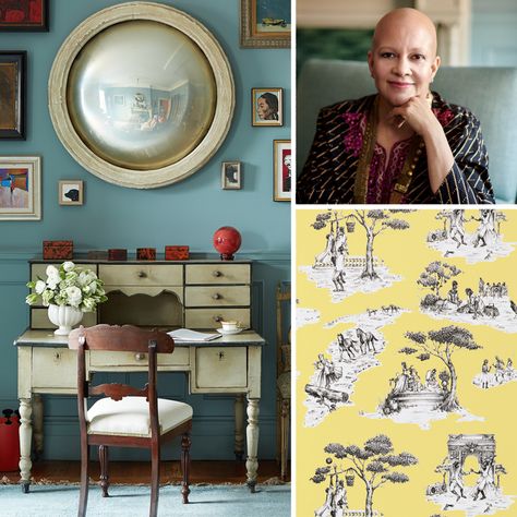 Interior Designer Sheila Bridges Tells the Story of Her Iconic Harlem Toile Wallpaper Heide Hendricks, Rafe Churchill, Hendricks Churchill, Harlem Toile, Sheila Bridges, Textile Business, Neutral Bedroom Decor, Toile Wallpaper, Iconic Wallpaper