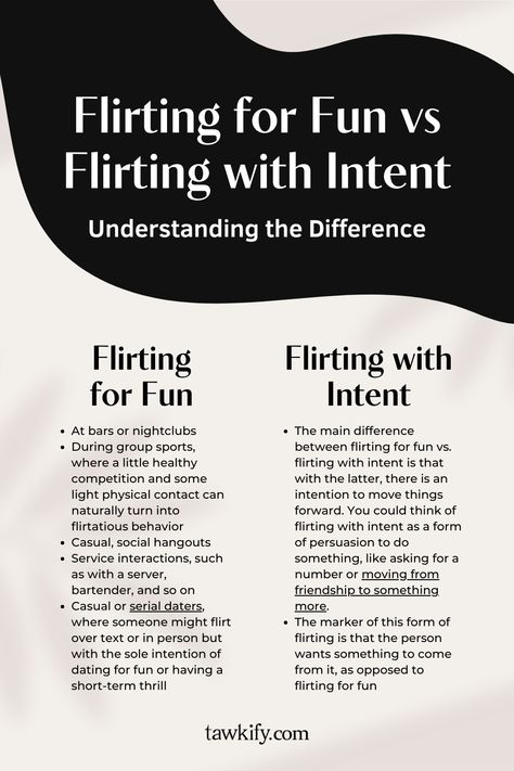 Get your flirting radar ready! Learn the nuances of flirting for fun vs. flirting with intent. Keep reading to find out. Signs Of Flirting, Flirty Emojis, What Is Flirting, Fun Police, Old Friendships, Good Meaning, Play Hard To Get, Friends With Benefits, Play Hard