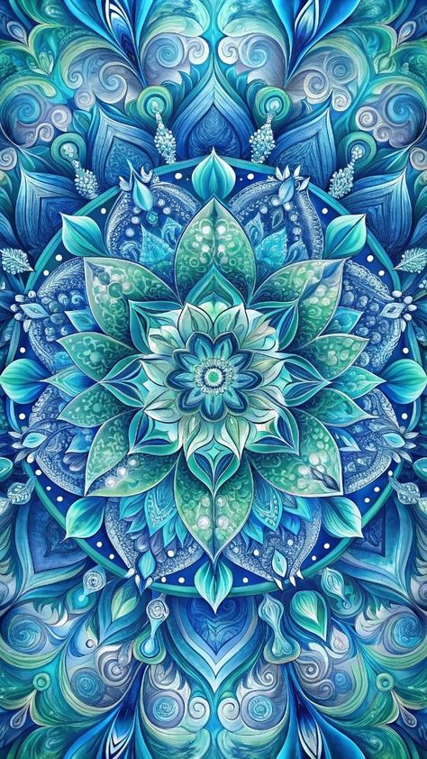 Mandala Art Colorful Patterns, Mandala Wallpaper Pattern, Best Mandala Art, Mandala Background Wallpapers, Green Mandala Art, What Is A Mandala, Mandala Nature, Detailed Mandala, Iphone Wallpaper Violet