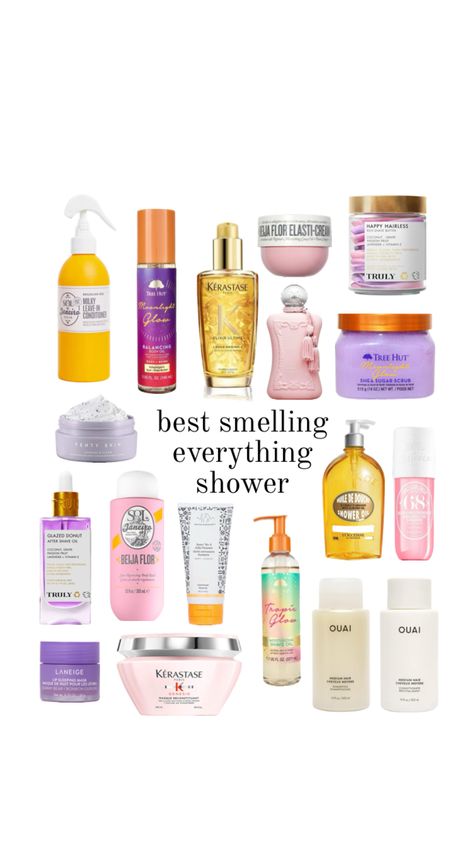 Everything Shower List, Shower Tips, Shower Products, Girl Routine, Shower Stuff, Shaving Oil, Shower Oil, Pretty Skin Care, Donut Glaze