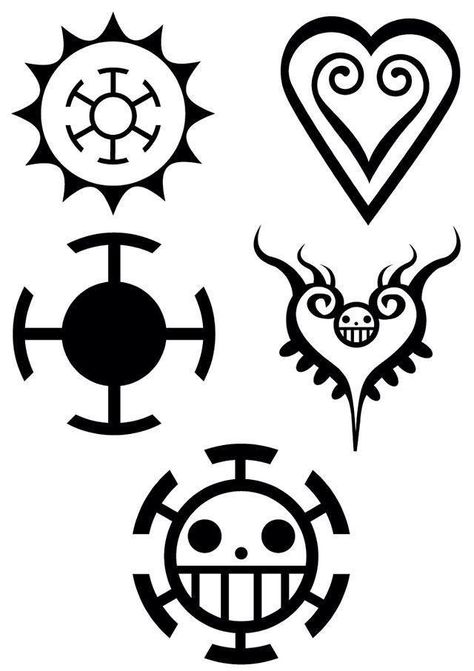 Los diferentes tatuajes de Law Law Tattoo Ideas, Luffy Tattoo Ideas, Law Symbol, Law Tattoo, One Piece Tattoo, Backpiece Tattoo, Law Trafalgar, One Piece Logo, Trafalgar D Law