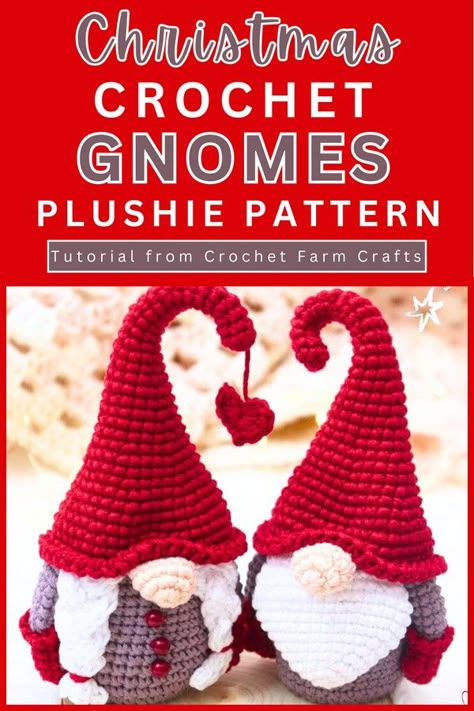 Christmas Gnomes Amigurumis Christmas Gnomes Crochet Free Pattern, Santa Gnome Crochet Pattern, Gnome Christmas Crochet, Gonk Crochet Pattern, Nome Crochet Pattern, Gnome Hats Diy Free Pattern Crochet, Gnome Display Ideas, Crochet Christmas Gonk Free Pattern, Crocheted Christmas Gnomes