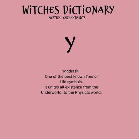 Witches Alphabet, Tree Of Life Symbol, Wiccan Symbols, Wiccan Crafts, Witch Quotes, Wiccan Magic, Grimoire Book, Magic Spell Book, Witchcraft For Beginners