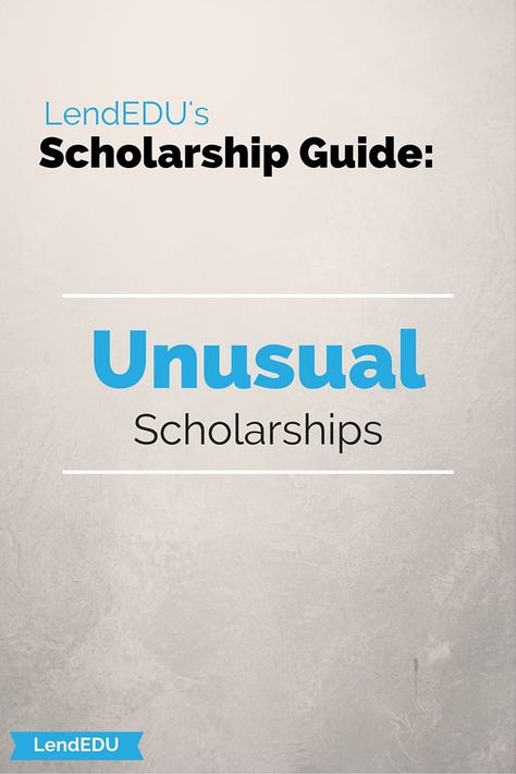 Check out our LendEDU scholarship guide: A list of Unusual Scholarships! Cosmetology Scholarships, Nursing Scholarships, 1000 Lifehacks, School Scholarship, Financial Aid For College, Student Scholarships, College Scholarships, College Money, College Planning